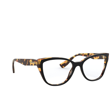 Miu Miu CORE COLLECTION Eyeglasses 3891O1 top black / light havana - three-quarters view