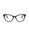 Miu Miu® Butterfly Eyeglasses: MU 01TV color Black 1AB1O1 - product thumbnail 1/3.