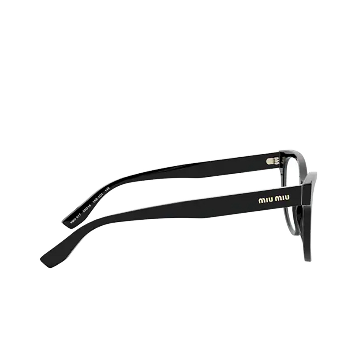 Miu Miu® Butterfly Eyeglasses: MU 01TV color Black 1AB1O1 - 3/3.