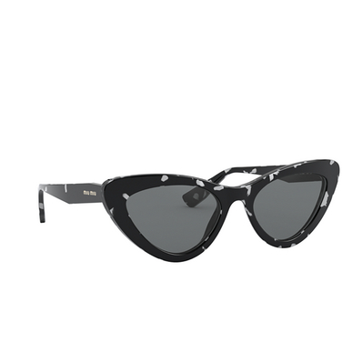 Miu Miu MU 01VS Sunglasses PC79K1 havana white black - three-quarters view