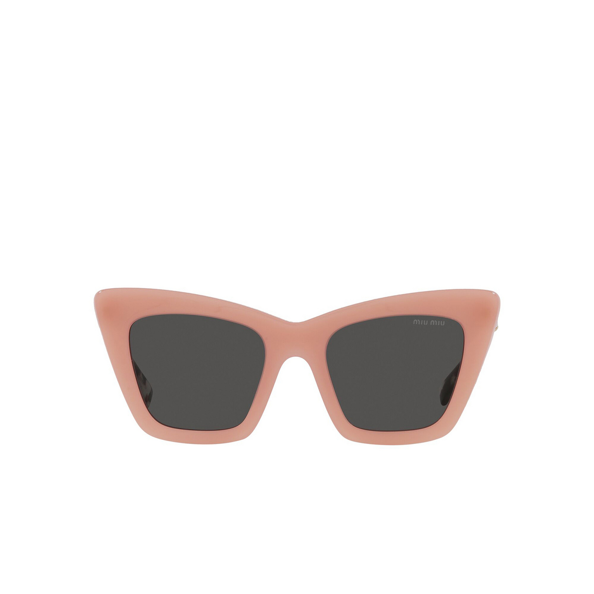 Miu Miu® Cat-eye Sunglasses: MU 01WS color Opal Pink 06X5S0 - front view.