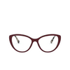 Miu Miu MU 02SV Eyeglasses USH1O1 bordeaux - product thumbnail 1/3