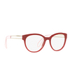 Miu Miu® Butterfly Eyeglasses: MU 03PV color Red USL1O1 - product thumbnail 2/3.