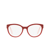 Miu Miu® Butterfly Eyeglasses: MU 03PV color Red USL1O1 - product thumbnail 1/3.