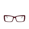 Miu Miu MU 03SV Eyeglasses 03e1o1 beige havana top bordeaux - product thumbnail 1/4