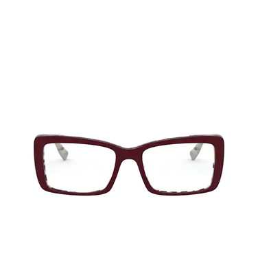 Miu Miu MU 03SV Eyeglasses 03e1o1 beige havana top bordeaux - front view