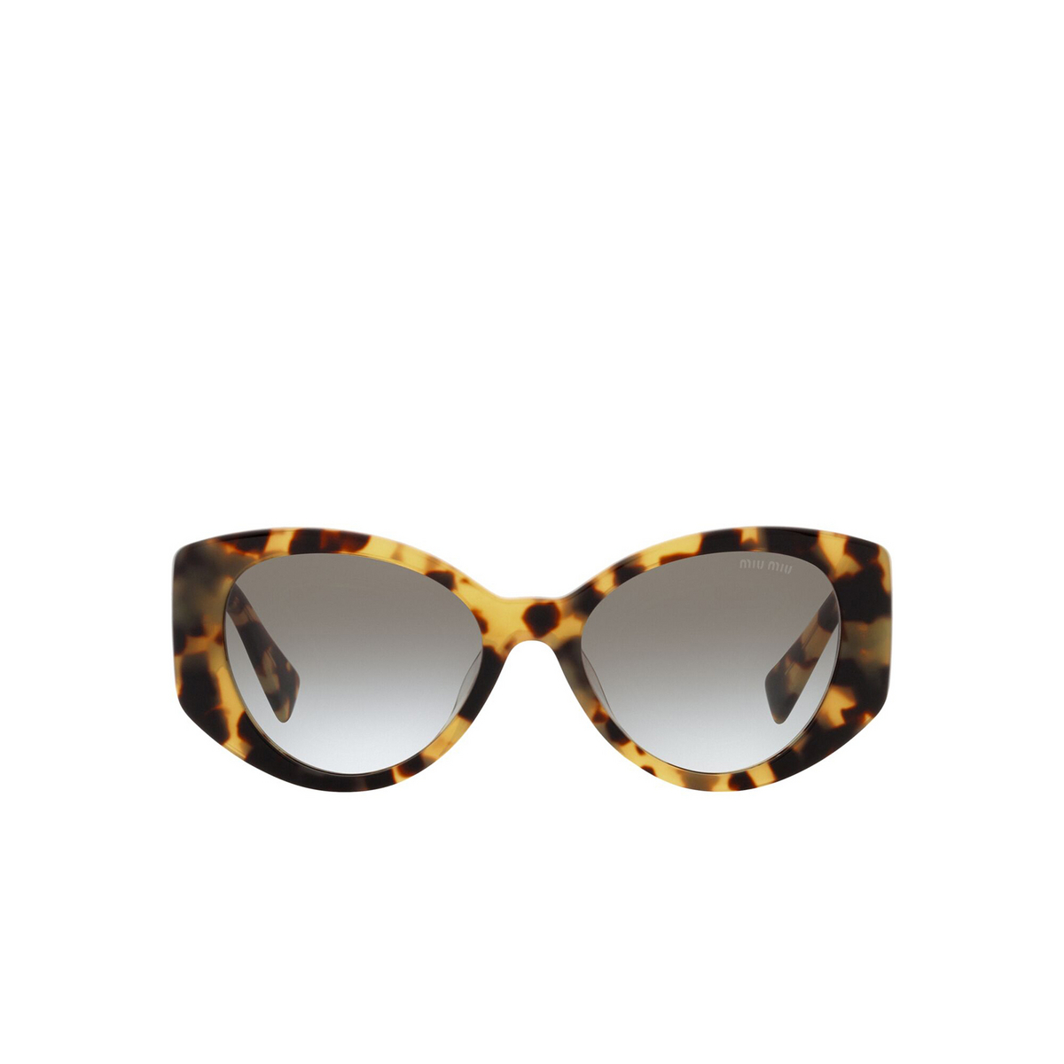 Miu Miu® Cat-eye Sunglasses: MU 03WS color Light Havana 7S00A7 - front view.