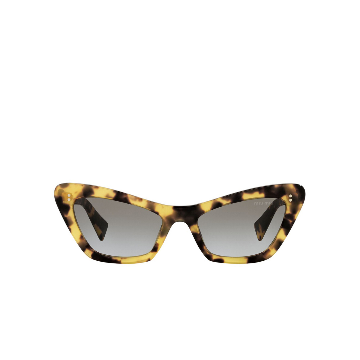Miu Miu® Cat-eye Sunglasses: MU 03XS color Light Havana 7S00A7 - front view.