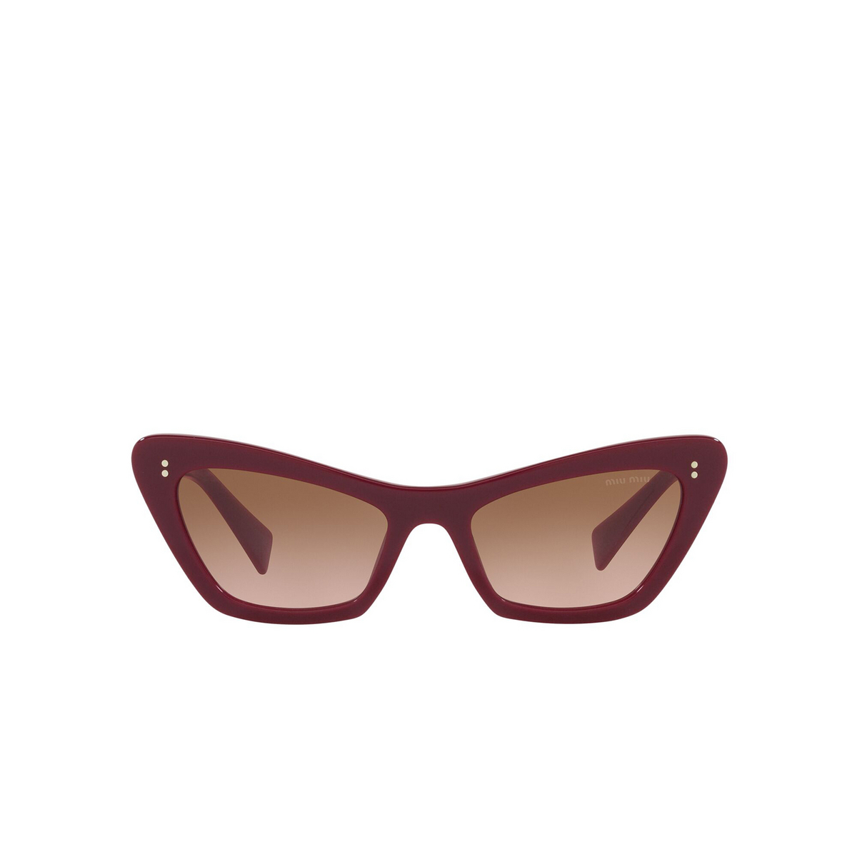 Miu Miu® Cat-eye Sunglasses: MU 03XS color Bordeaux USH0A6 - front view.
