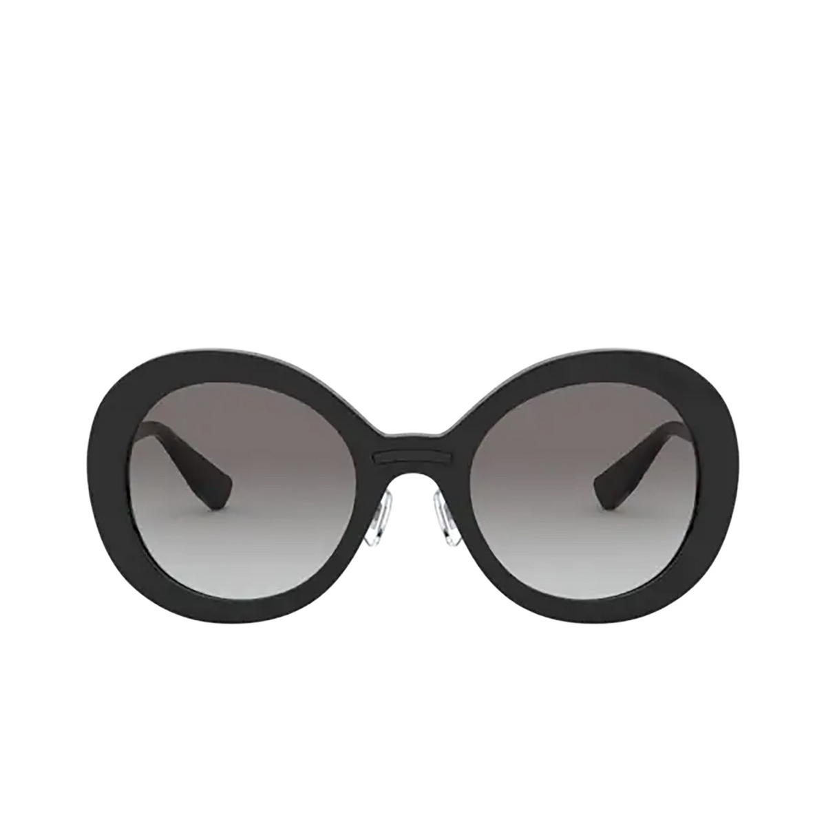 Miu Miu® Round Sunglasses: MU 04VS color Black 1AB0A7 - front view.