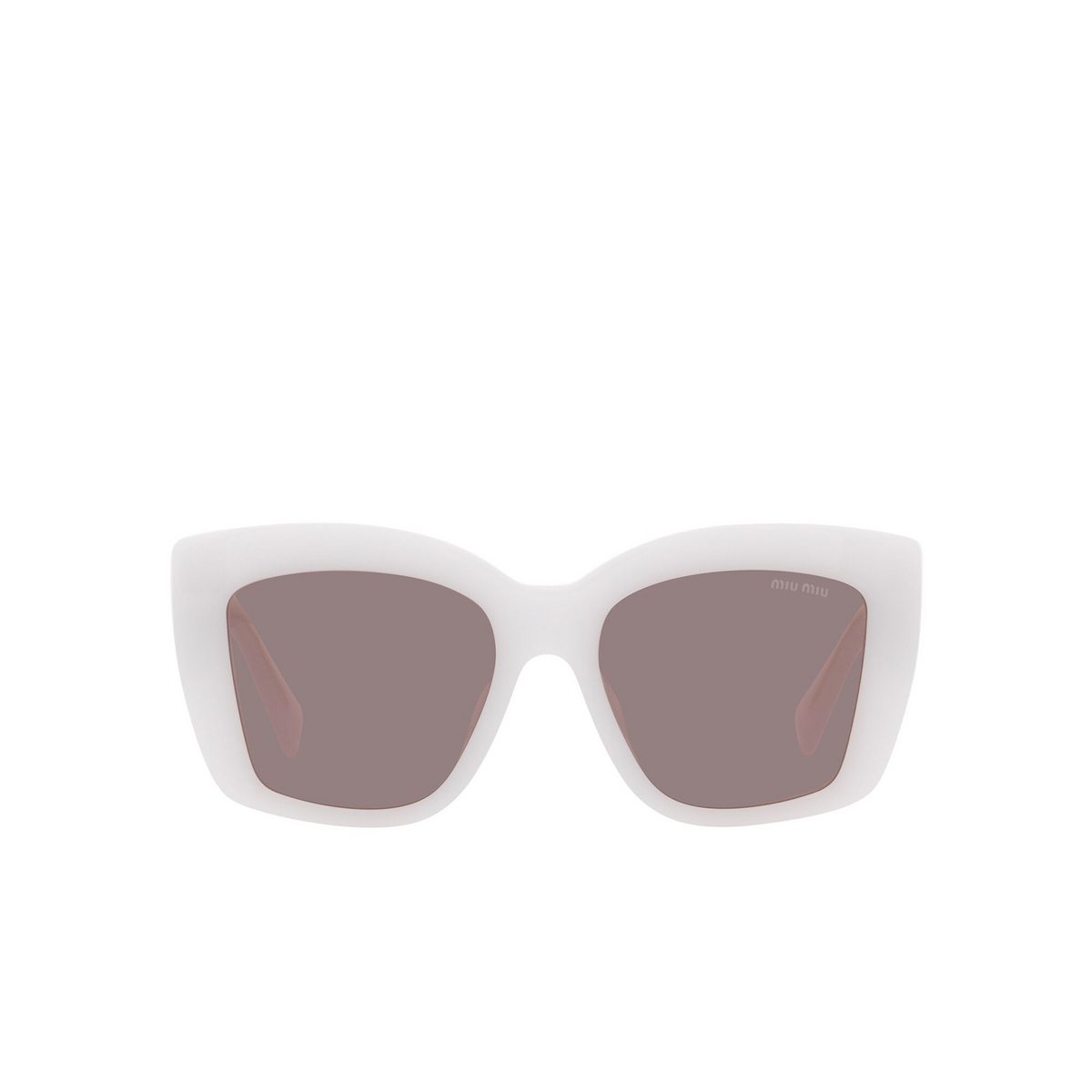 Miu Miu® Square Sunglasses: MU 04WS color White Opal 05X05P - front view.
