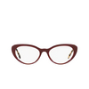 Gafas graduadas Miu Miu MU 05RV USH1O1 bordeaux - Miniatura del producto 1/3