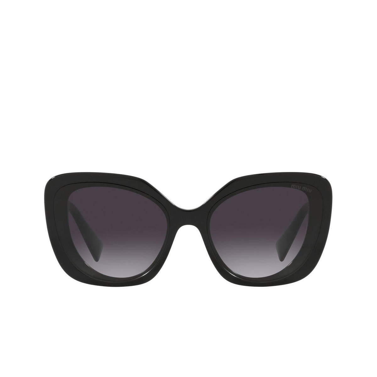 Miu Miu® Butterfly Sunglasses: MU 06XS color Crystal Black 03I5D1 - front view.