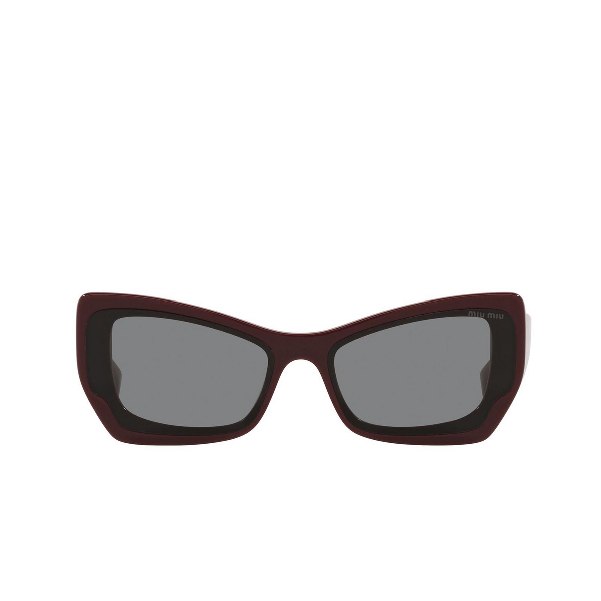 Miu Miu® Irregular Sunglasses: MU 07XS color Pink Bordeaux 01T02N - front view.