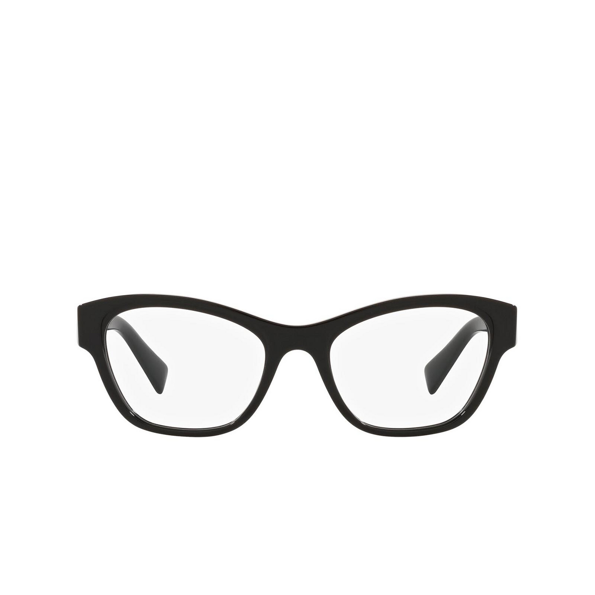 Miu Miu® Irregular Eyeglasses: MU 08TV color Black 1AB1O1 - front view.