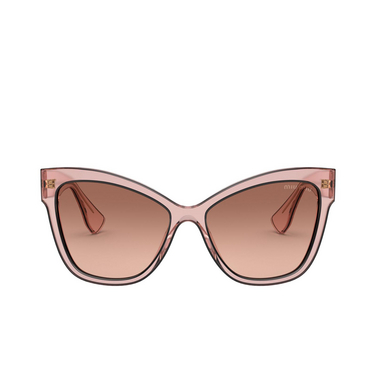 Gafas de sol Miu Miu MU 08VS 01I0A5 pink transparent - Vista delantera
