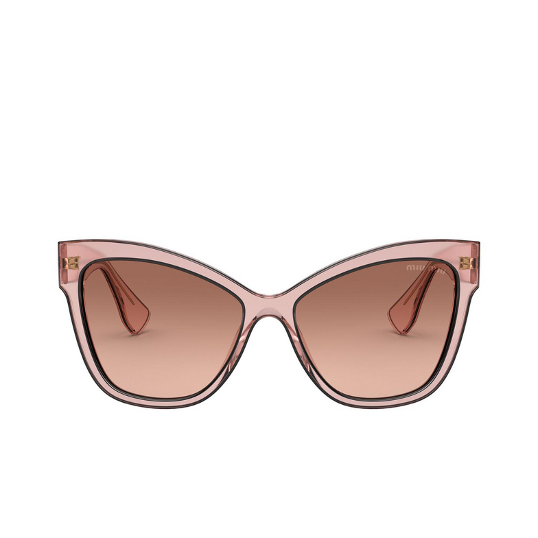Miu Miu MU 08VS Sunglasses 01I0A5 pink transparent - 1/3