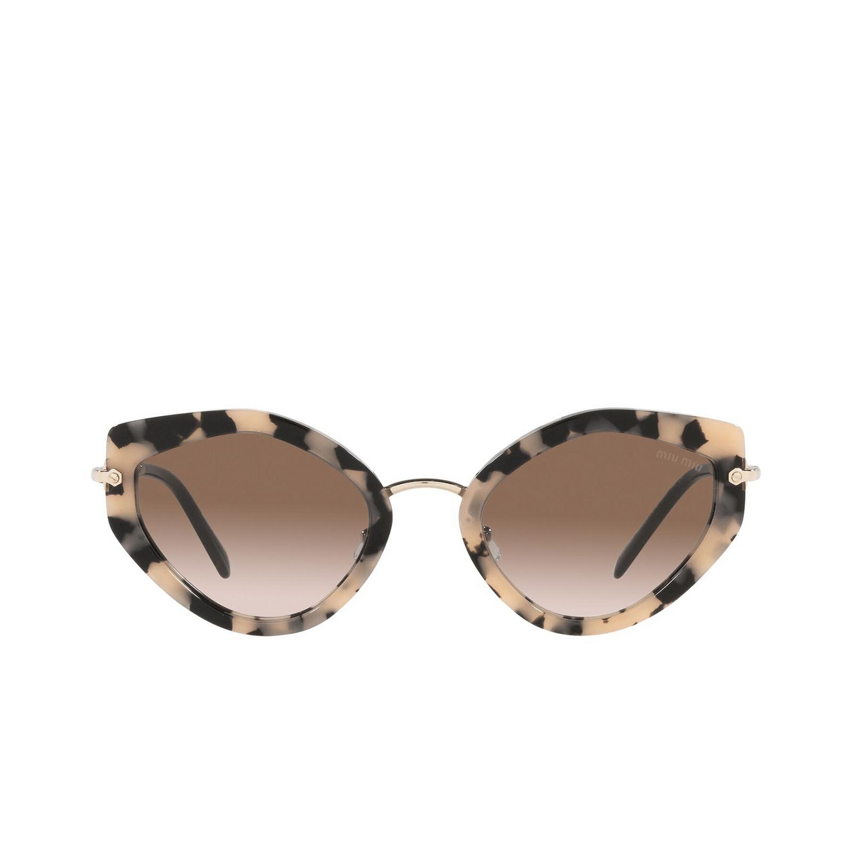 Miu Miu® Butterfly Sunglasses: MU 08XS color Havana Pink 07D0A6 - front view.