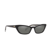 Miu Miu MU 10US Sunglasses 2AF175 top black on transparent - product thumbnail 2/3
