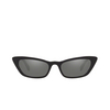 Miu Miu MU 10US Sunglasses 2AF175 top black on transparent - product thumbnail 1/3