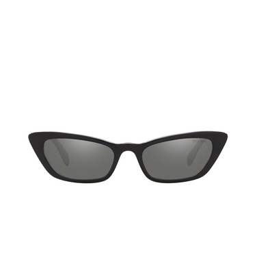 Gafas de sol Miu Miu MU 10US 2AF175 top black on transparent - Vista delantera