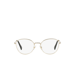 Miu Miu® Cat-eye Eyeglasses: MU 50UV color Pale Gold ZVN1O1.