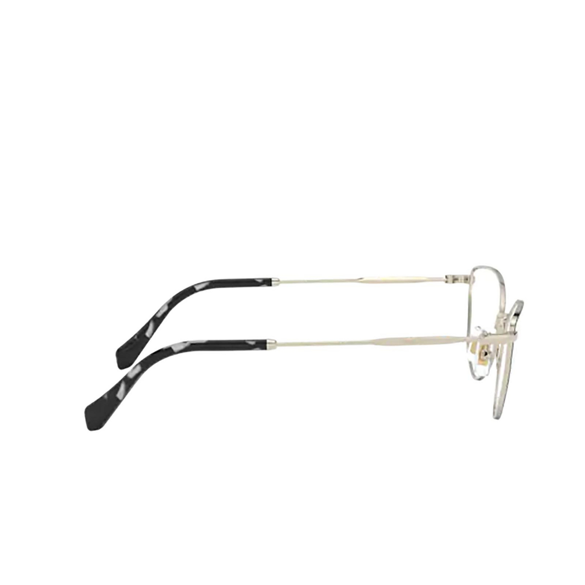 Miu Miu® Cat-eye Eyeglasses: MU 51SV color Pale Gold / Black AAV1O1 - product thumbnail 3/3.