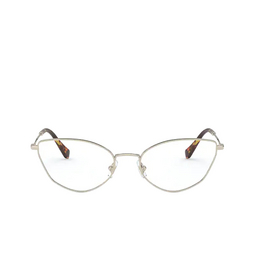 Miu Miu® Cat-eye Eyeglasses: MU 51SV color Pale Gold ZVN1O1.