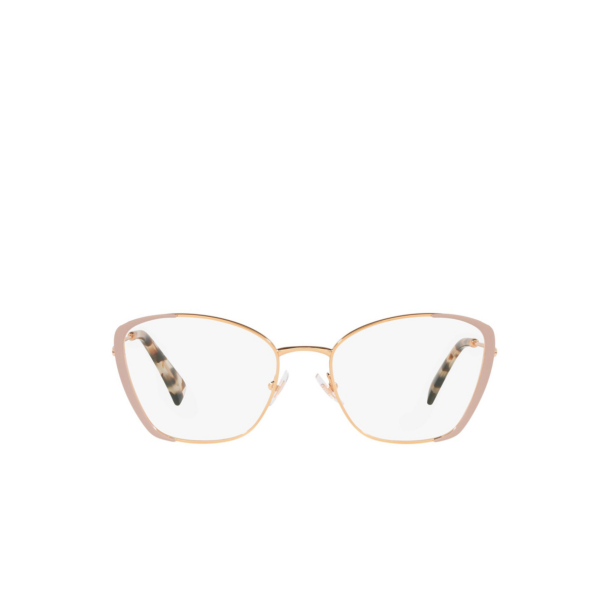 Miu Miu® Butterfly Eyeglasses: MU 51UV color Pink 08X1O1 - front view.