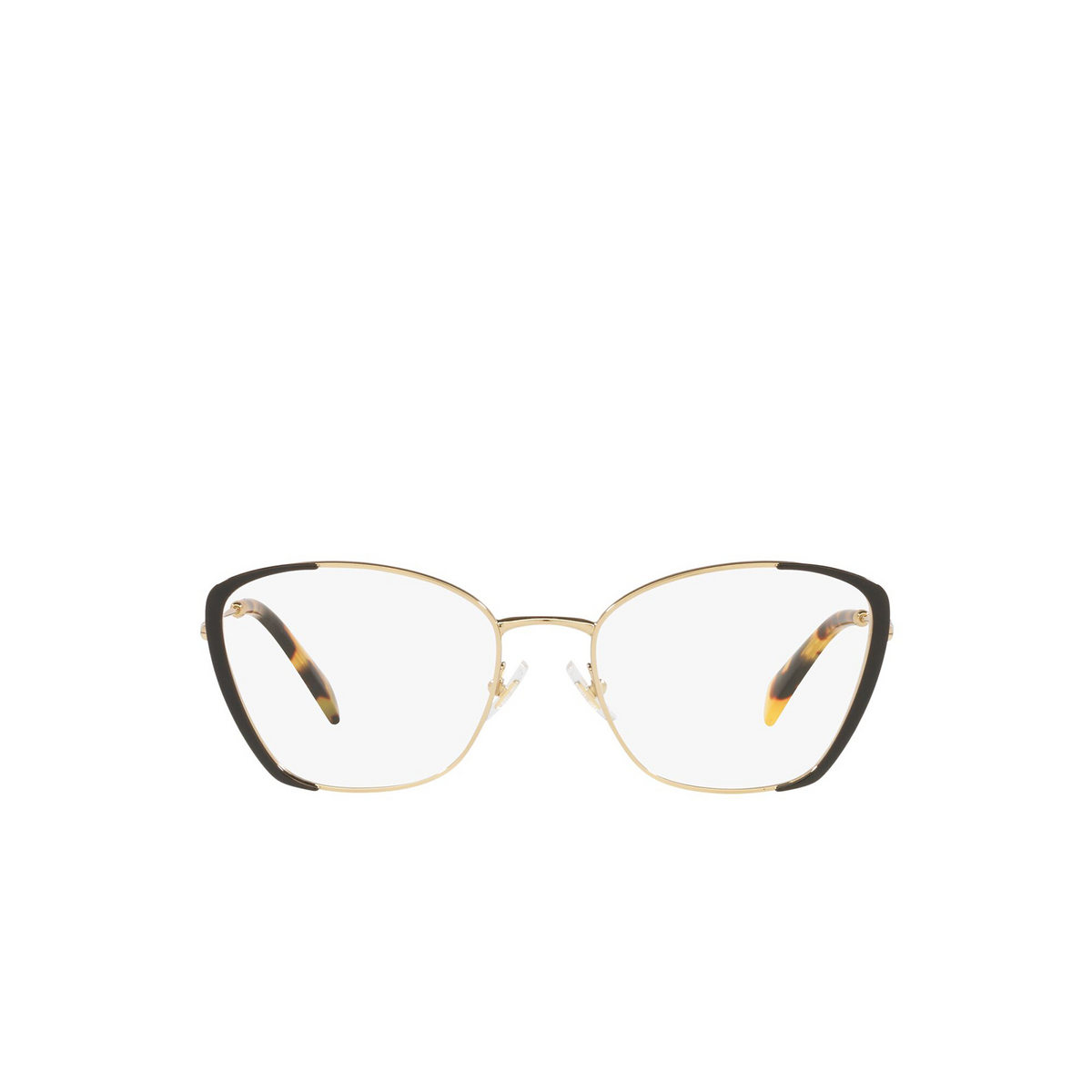 Miu Miu® Butterfly Eyeglasses: MU 51UV color Black AAV1O1 - front view.