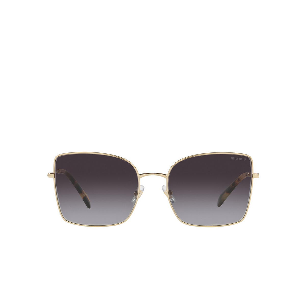 Miu Miu MU 51WS Sunglasses ZVN5D1 Pale Gold - front view