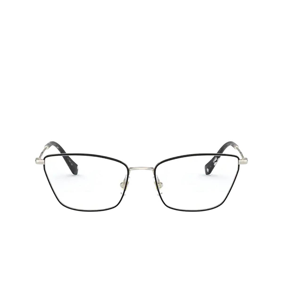 Miu Miu MU 52SV Eyeglasses AAV1O1 PALE GOLD / BLACK - front view