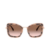 Miu Miu MU 55VS Sunglasses 07D0A6 havana pink - product thumbnail 1/3