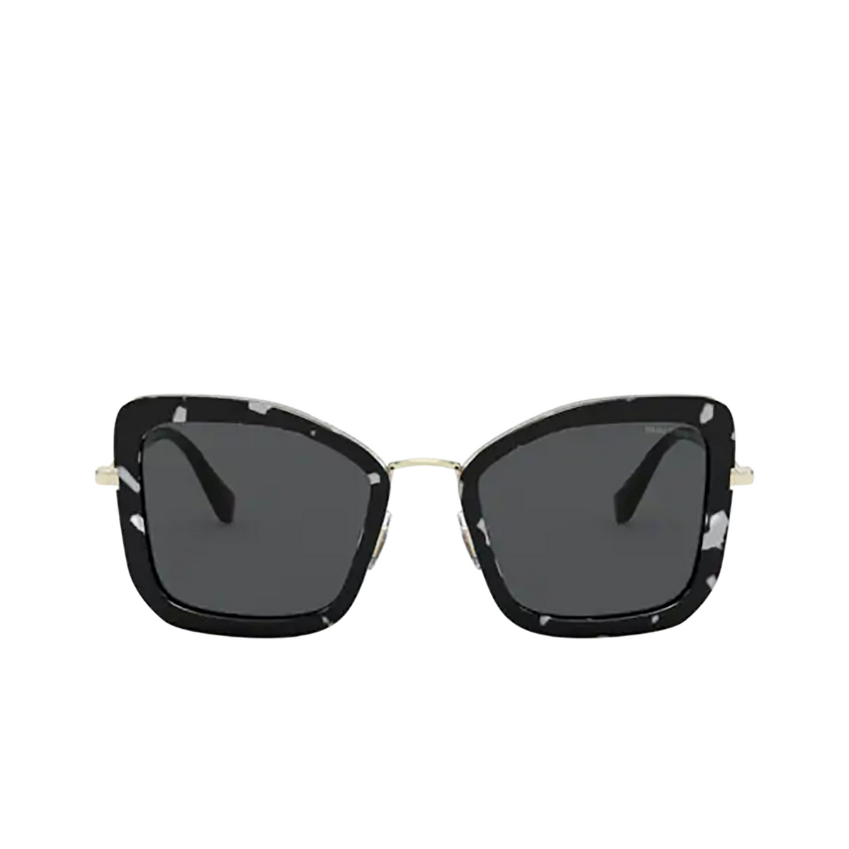 Miu Miu® Irregular Sunglasses: MU 55VS color PC75S0 Havana Black White - front view