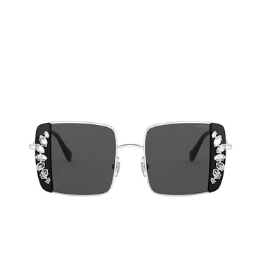 Miu Miu MU 56VS Sunglasses 01E5S0 silver / black - front view