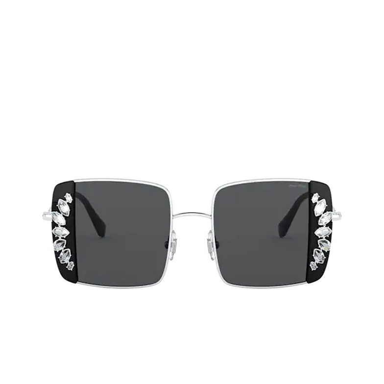 Miu Miu MU 56VS Sunglasses 01E5S0 silver / black - 1/3