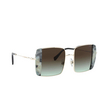 Miu Miu MU 56VS Sunglasses 08D07B pale gold / havana light blue - product thumbnail 2/3