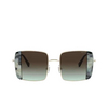 Miu Miu MU 56VS Sunglasses 08D07B pale gold / havana light blue - product thumbnail 1/3