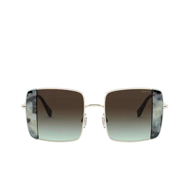 Miu Miu MU 56VS Sunglasses 08D07B pale gold / havana light blue - front view