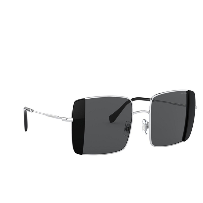 Miu Miu MU 56VS Sunglasses 1AB5S0 silver / black - 2/3