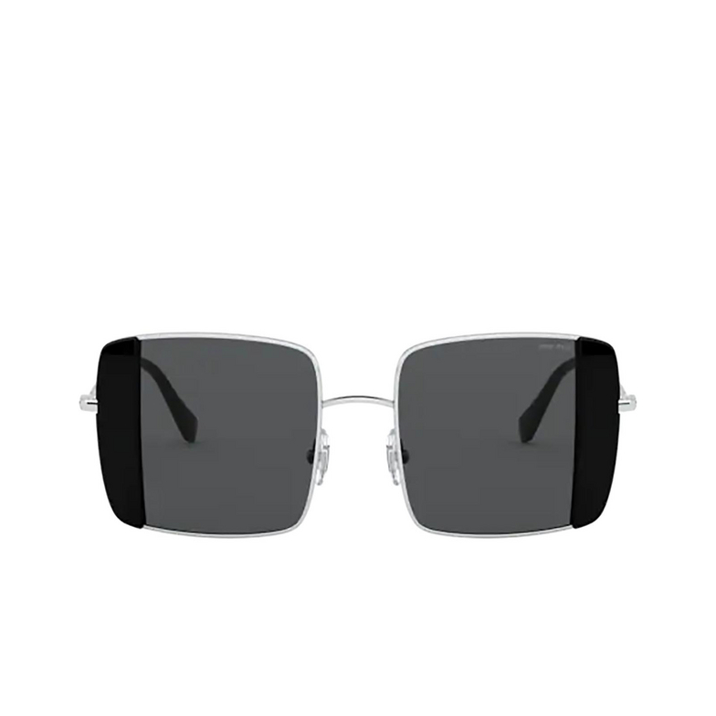 Miu Miu MU 56VS Sunglasses 1AB5S0 silver / black - 1/3