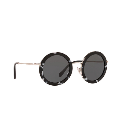 Gafas de sol Miu Miu MU 59US PC75S0 havana black / white - Vista tres cuartos