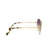 Miu Miu MU 61VS Sonnenbrillen 5AK09B gold - Produkt-Miniaturansicht 3/3