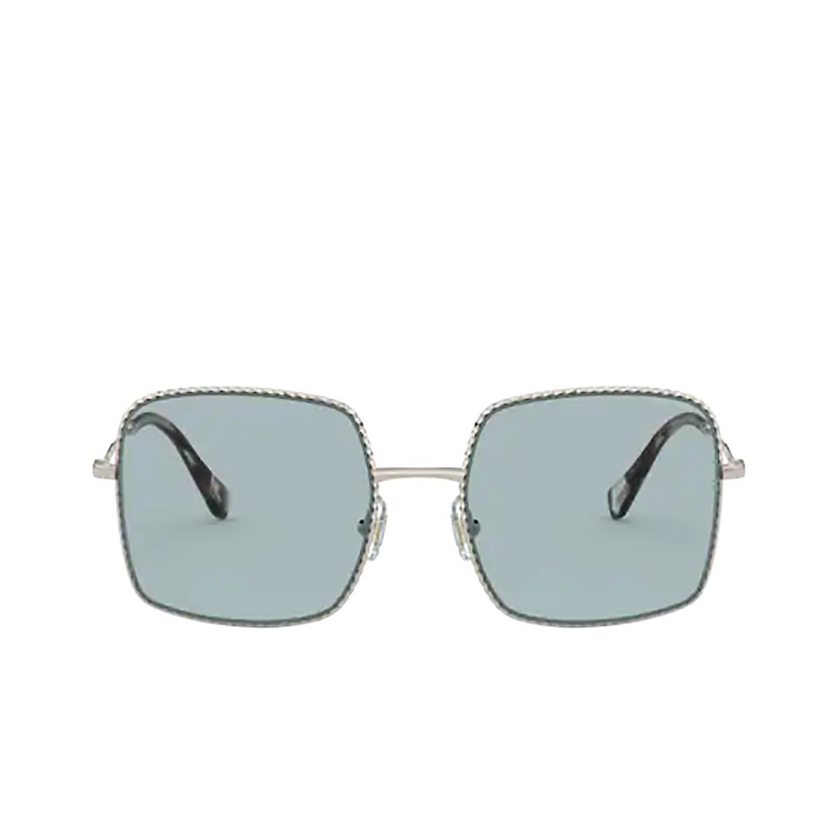 Miu Miu® Square Sunglasses: MU 61VS color Pale Gold ZVN02F - front view.