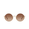 Miu Miu MU 69US Sunglasses ZVN1Z1 pale gold - product thumbnail 1/3