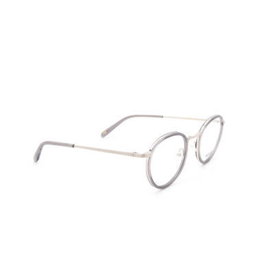 Moscot BUPKES Eyeglasses GREY/SILVER - three-quarters view