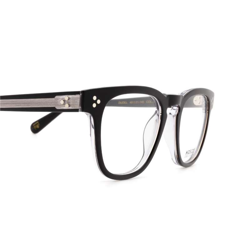Moscot DUDEL Eyeglasses BLACK-CRYSTAL - 3/3