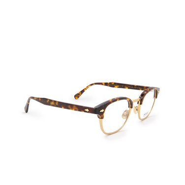 Gafas graduadas Moscot LEMTOSH MAC TORTOISE / MATTE GOLD - Vista tres cuartos