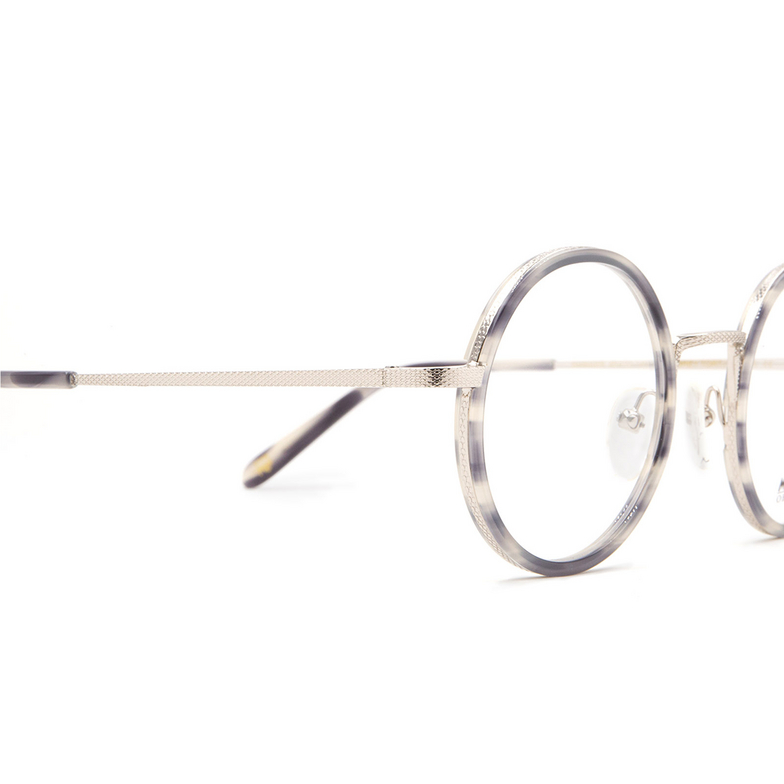 Moscot SHIKKER Eyeglasses GREY TORTOISE SILVER - 3/3