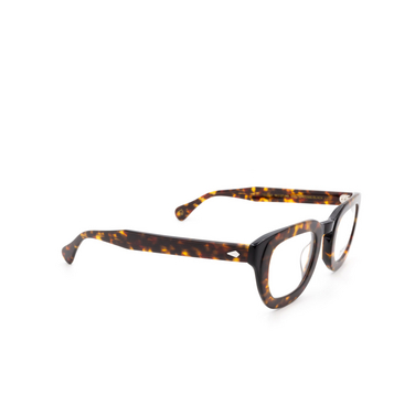Moscot TELENA Eyeglasses TORTOISE/BLACK - three-quarters view